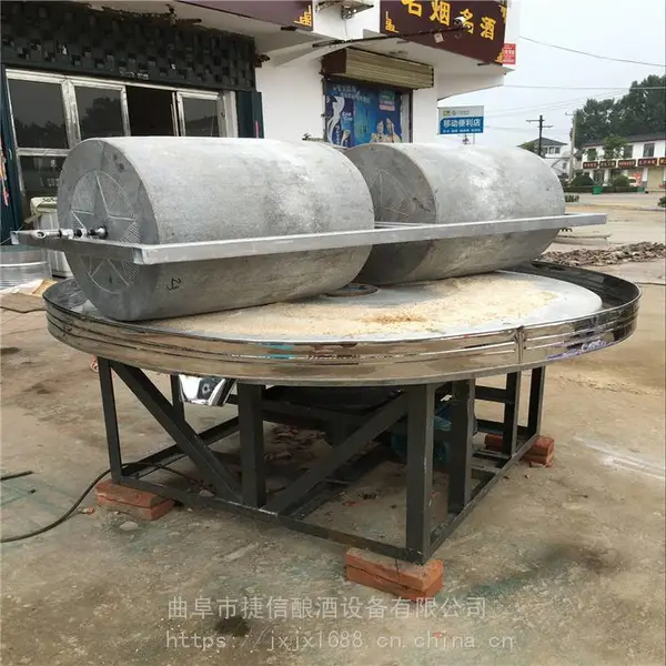 面粉加工电动石碾 谷子水稻去皮碾米机辣椒面碾碎石碾