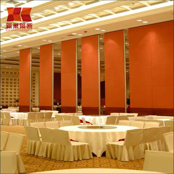 供应酒店办公室会议室吊轨电动隔断移动隔断折叠门 可做任意饰面