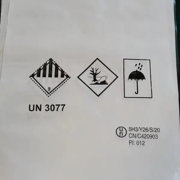 25kg出口化工品编织袋生产厂家(提供危包证,印刷危险品UN号)