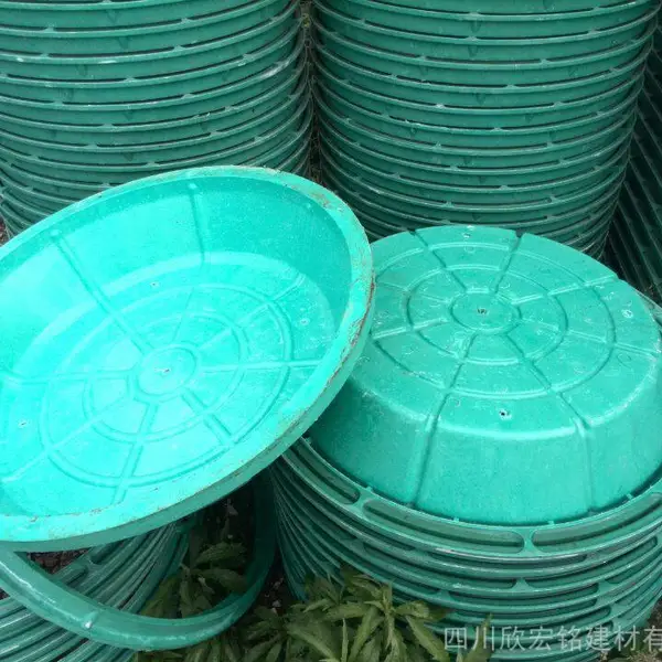 SMC树脂植草盆下沉式复合井盖种植方形圆形绿化隐形草坪雨污水井供应商家