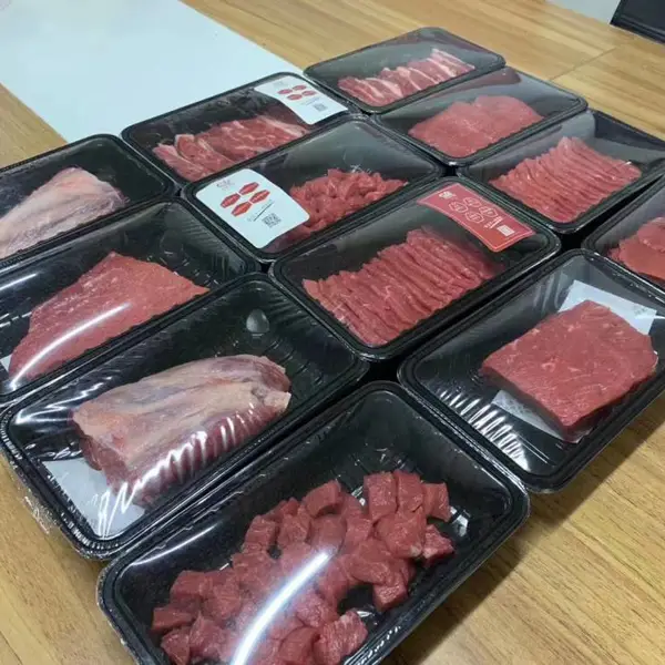 海鲜刀鱼包装塑料盒封膜塑料盒刺身封口包装盒可定制logo