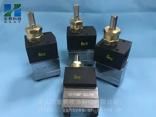 厂家供应方型涂料齿轮泵浦3CC计量泵5CC/6CC喷印机齿轮泵8CC/10CC油漆泵