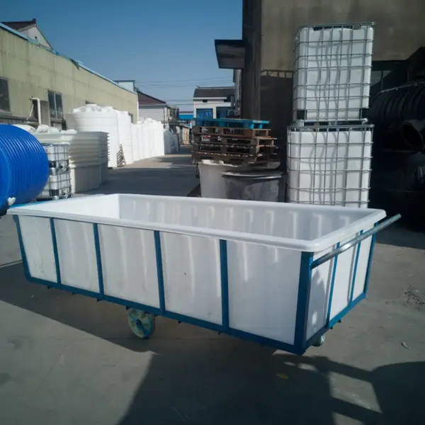 衡水市 环保防腐蚀方箱 K700L耐用耐压塑胶周转箱塑料方桶 牛筋桶