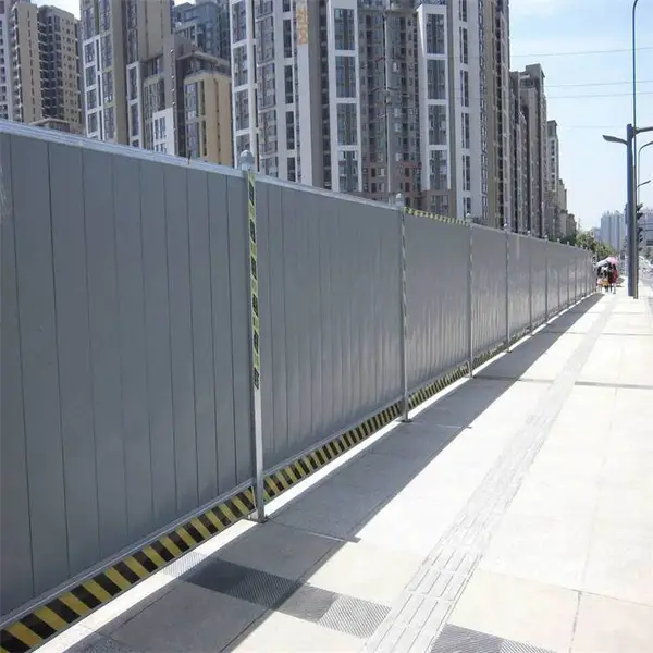 施工现场封闭围挡 道路建设市政护栏 临时施工彩钢板围栏