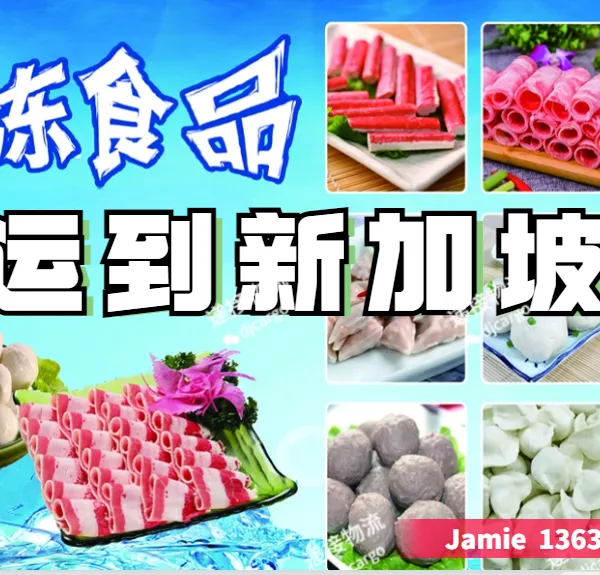 冷冻食品拼箱/整柜运输到新加坡