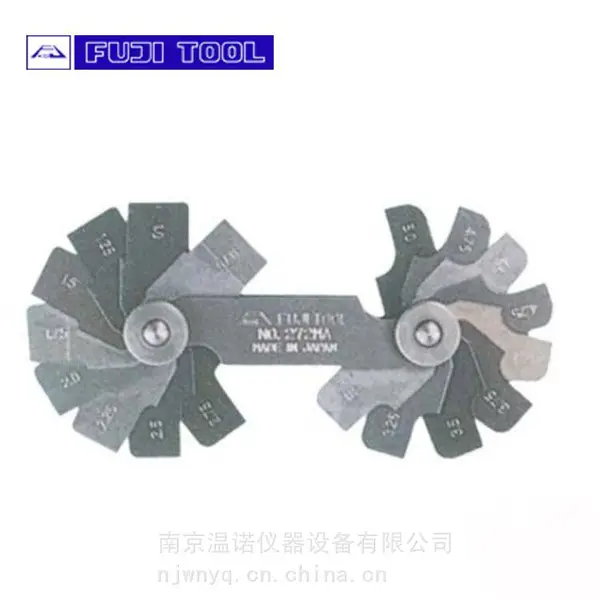 日 本FUJITOOL富士半径规角规272-213英制R规弧度规10枚2.1-3mm