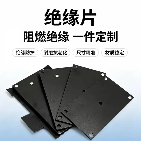 设备内部绝缘隔片 哑光黑色PET片 钣金配套件