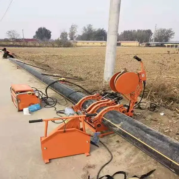 福建厦门液压63-200对接焊机 PE管焊机 手摇单柱热熔对焊机视频