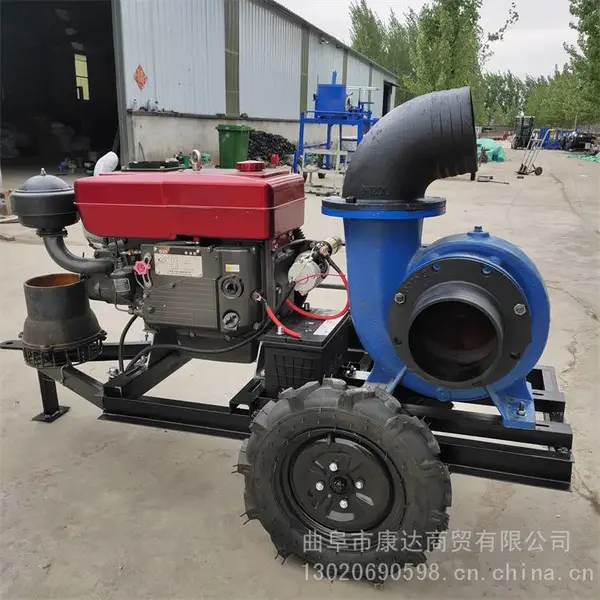 口径25公分10寸混流泵 工程排水倒水泵 单缸柴油机带动的抽水泵