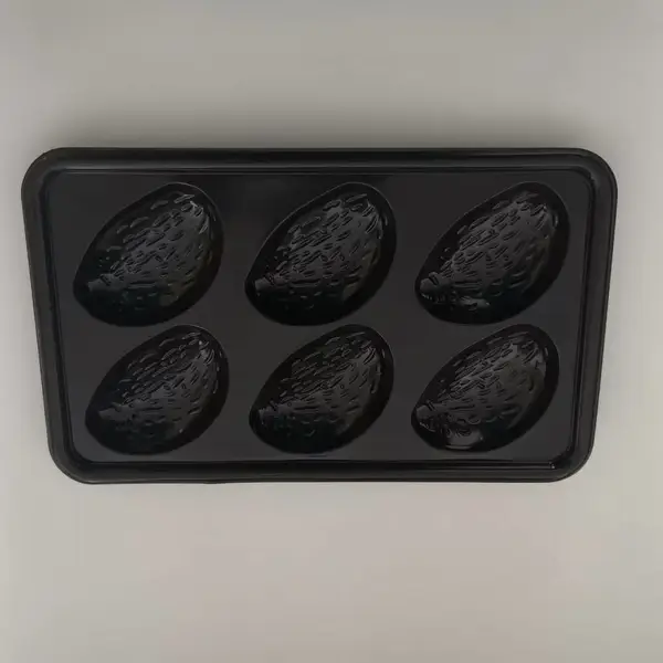 鑫邦 鲍鱼贴体盒 黑色贴体托盘 贴体吸塑盒 源头厂家