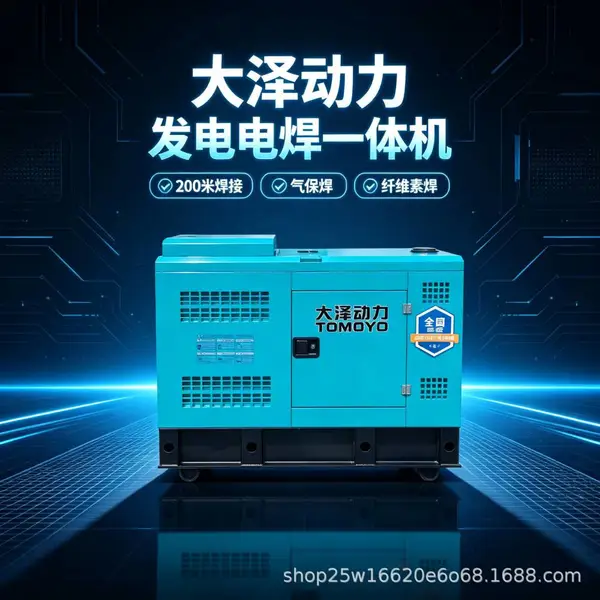 三相电500A移动柴油电焊发电站电焊发电两用机