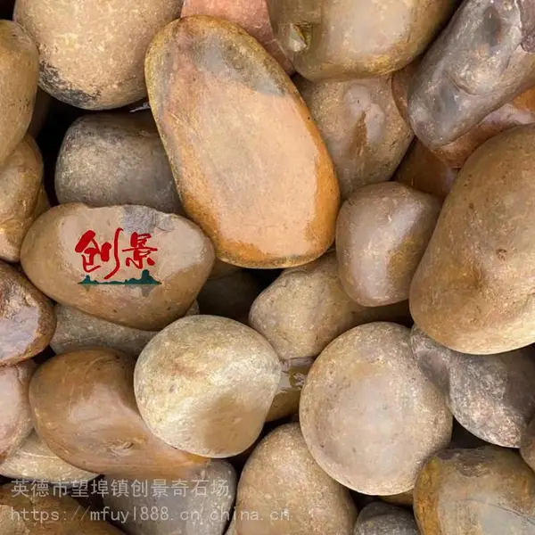 草坪小路铺建鹅卵石,水洗抛光五彩雨花石,广东鹅卵石市场报价