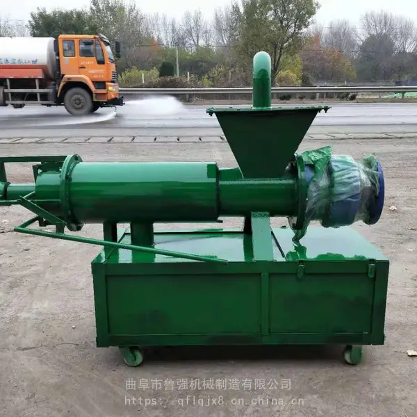 200加长干湿分离机 养殖厂猪粪便脱水机 鸡粪挤干处理机鲁强机械