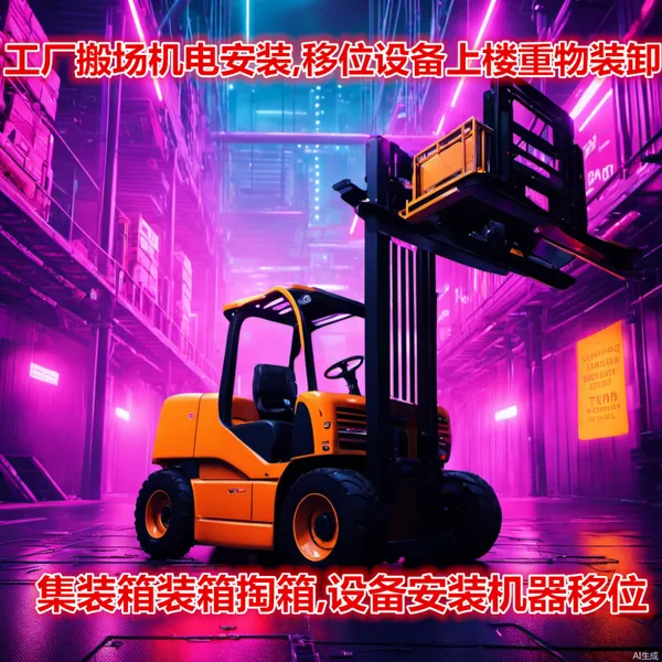 松江区南其昌路吊车出租登高车租赁货仓搬迁机器搬运