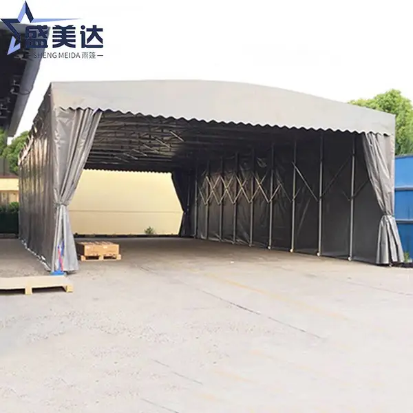定制活动推拉雨篷工厂仓库储存伸缩推拉篷工地雨棚停车棚伸缩雨棚
