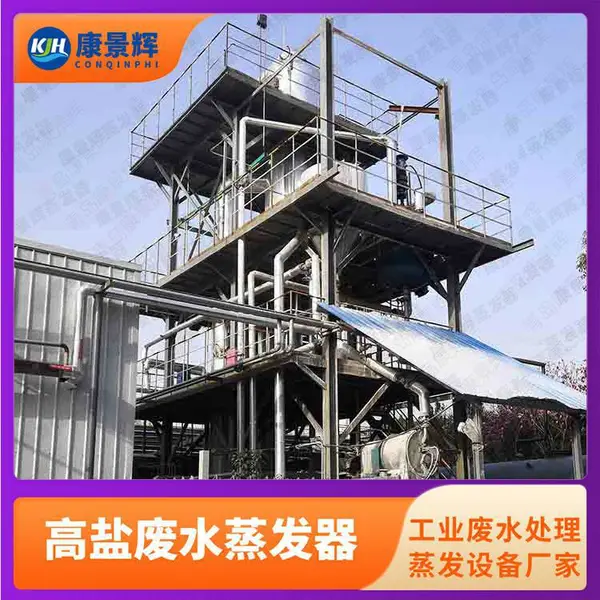 三效蒸发设备 垃圾渗滤液废水蒸发结晶器 处理量30吨/天 低能耗