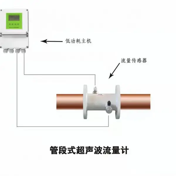电池供电低功耗管段式超声波流量计