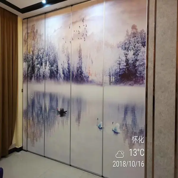 展厅会议厅酒店活动隔断屏风 包间活动隔断可推拉移动门厂家批发