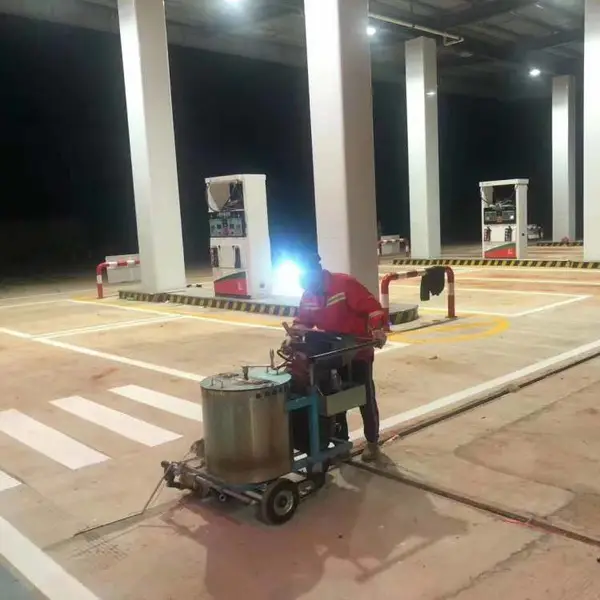 祥安通 大浪道路热熔划线标准 工业区车位标线施工 专业画线公司