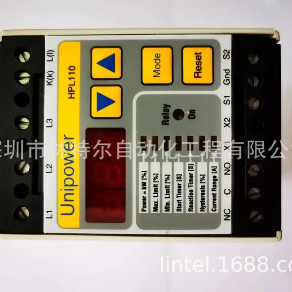 HPL110 Unipower 三相电机负载监控器数字式电机有功功率监视继电器
