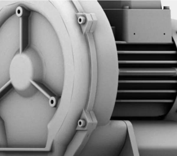 elektror免维护侧流式风机SD 20 M集成有消声器