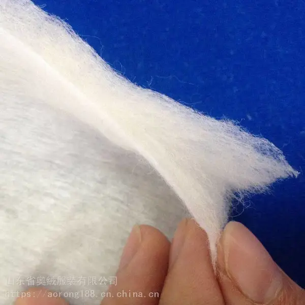 山东奥绒供应山羊绒絮片***女装用羊绒棉