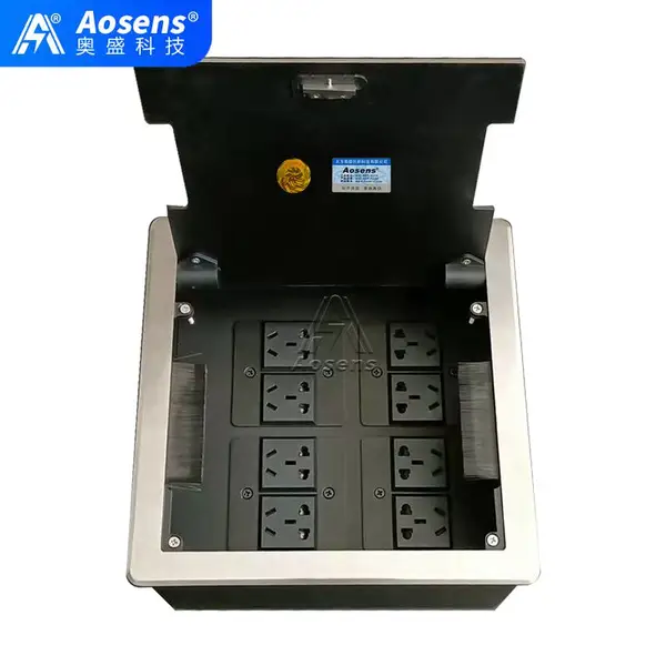 Aosens奥盛 AS-DK-255P-MS-ZN 开启式地插 信息插 电源插座 空架