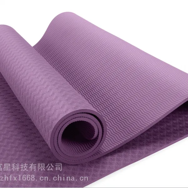 深圳周边供应运动用品TPE瑜伽垫 8mm厚TPE环保防滑隔音瑜伽垫