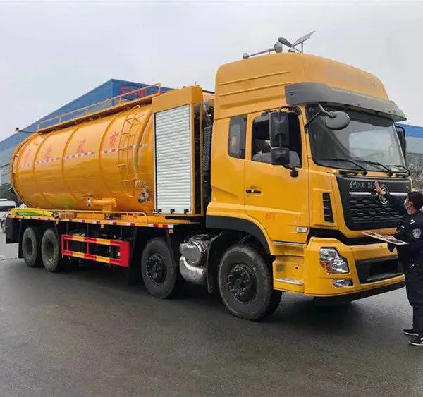 东风前四后八清洗吸污车 粪便清运车 管道疏通清淤一体车