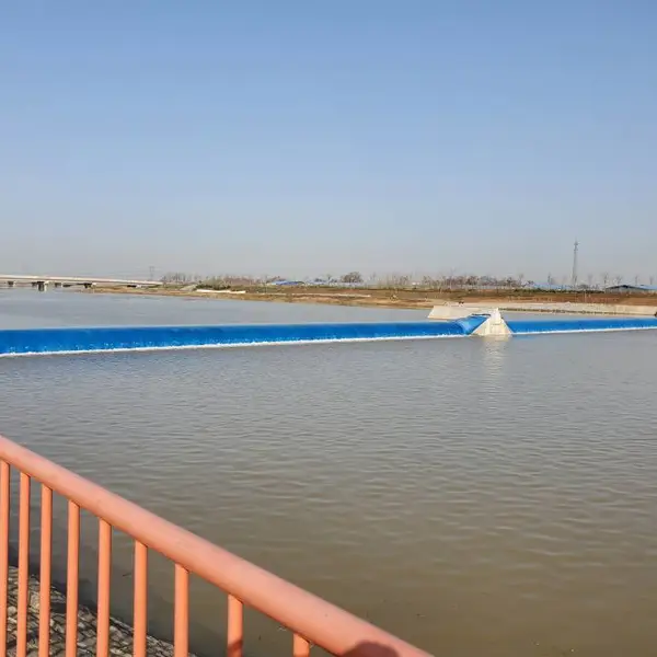 河道橡胶坝厂家直供 景观蓄水充水式橡胶坝袋定制