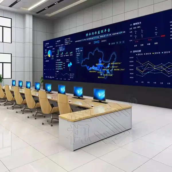 调度指挥控制台价格 指挥监控室监控操作台实物图 效果图方案及报价