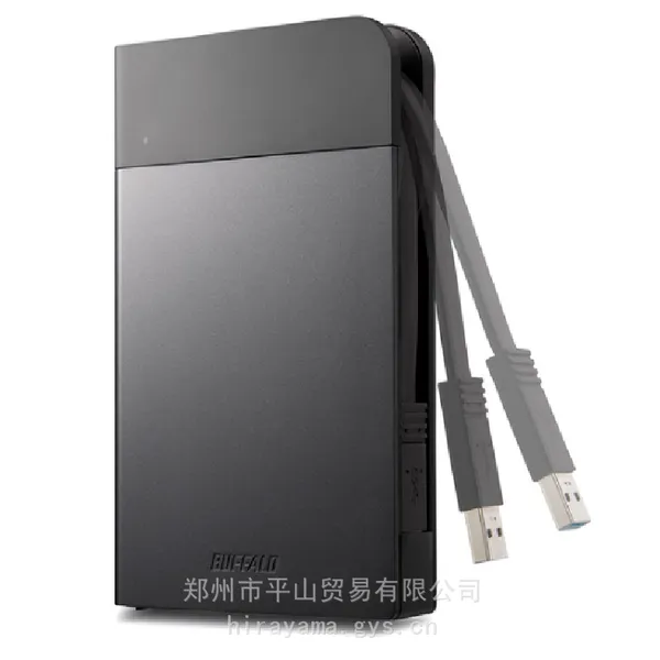 BUFFALO巴法络移动硬盘HD-PZF2.0U3-BKA 便携式硬盘平山贸易