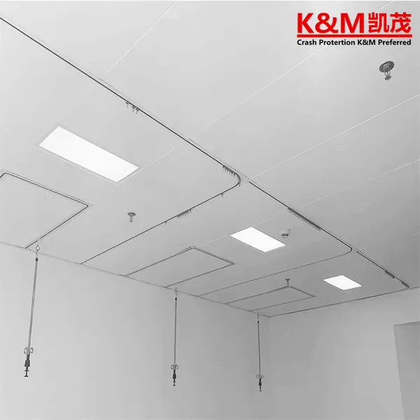 医用暗装轨道安装方法 凯茂供应医院隐藏式输液轨道隔帘导轨