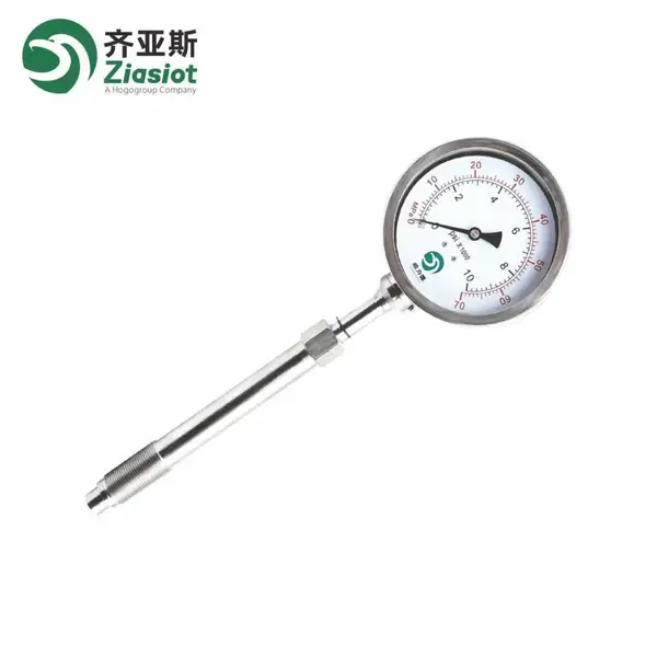 齐亚斯PG110 隔膜抗震压力表4~20mA不锈钢外壳 均质机专用