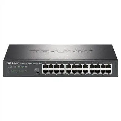 TP-LINK24口千兆交换机16孔TL-SG2024D企业10路vlan汇聚监控专用