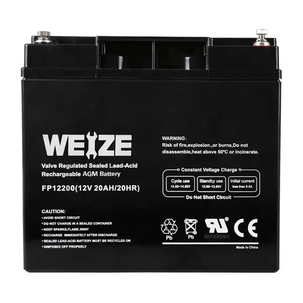 WEIZE蓄电池FP12200 12V20AH/20HR 深循环电池 医疗设备配套