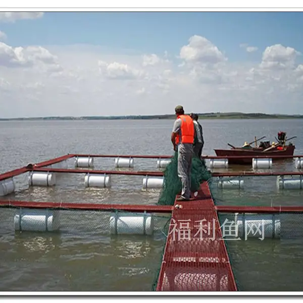 中国养鱼网箱批发,淡水养殖网厂家,钢架养殖网箱平台
