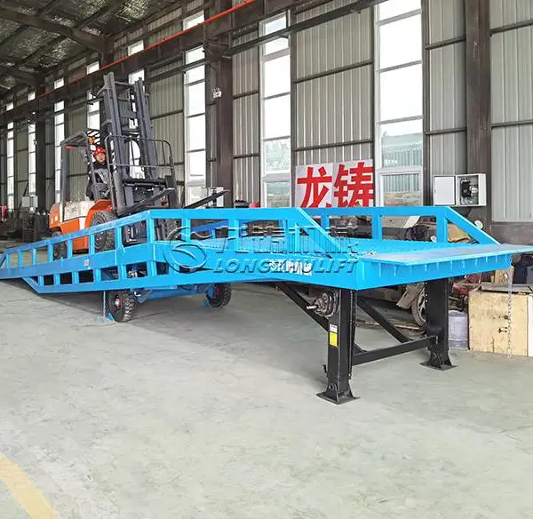 DCQY-6T8 10吨移动式液压卸货平台 箱货装卸叉车过桥 移动式登车桥