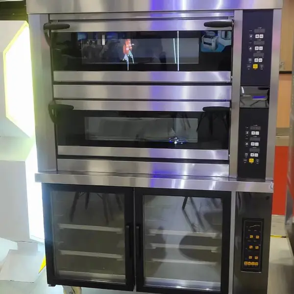 美厨商用电烤箱 MZE-2412S 中款烤箱醒发箱组合炉 烘焙店上层炉下发酵箱