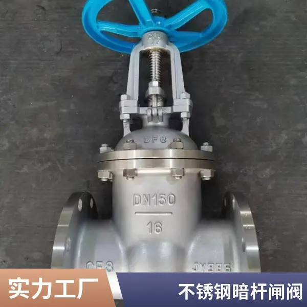 DN80 CF8不锈钢闸阀 暗杆式 法兰连接 消防系统专用