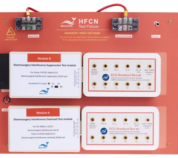 HFCN测试治具, 心电监护仪外科干扰的测试治具