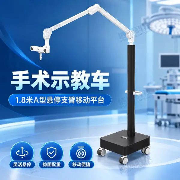 信成科技 医疗悬臂推车 1.8米A型支臂 铝合金立柱 配重底盘 OEM/ODM定制