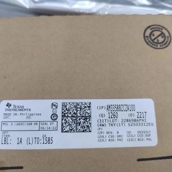 TI 德州仪器 AM3358BZCZA100 Sitara 处理器:Arm Cortex-A8