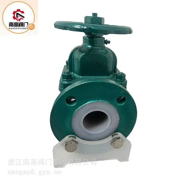 直通式铸钢材质衬胶隔膜阀 G49J-16C 关闭力矩小，寿命长