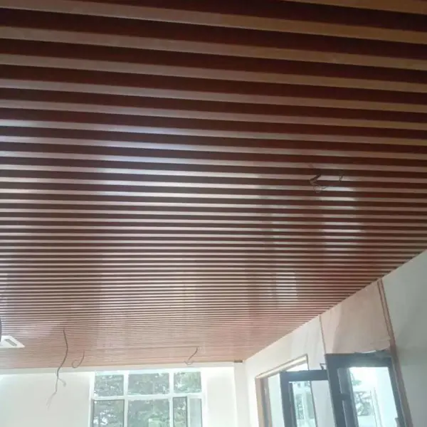 【豪亚建材】滚涂铝方通吊顶可装灯具,空调系统,消防设备等