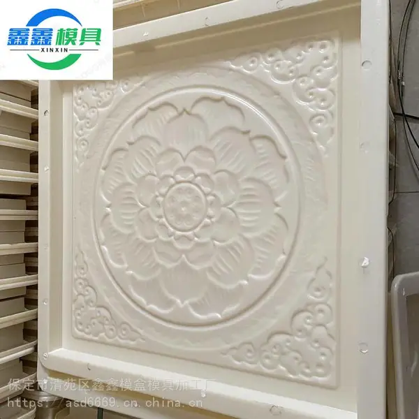仿古水泥砖雕模具 40×40×3 中式仿古地砖模具 鑫鑫加工