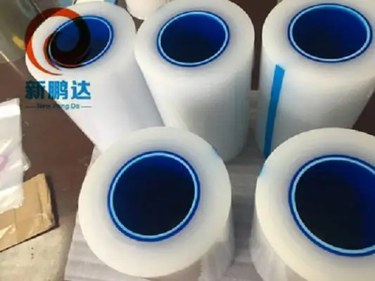 0.09MM厚超声波保护膜 磨砂半透明五金饰品合成氟无胶保护膜