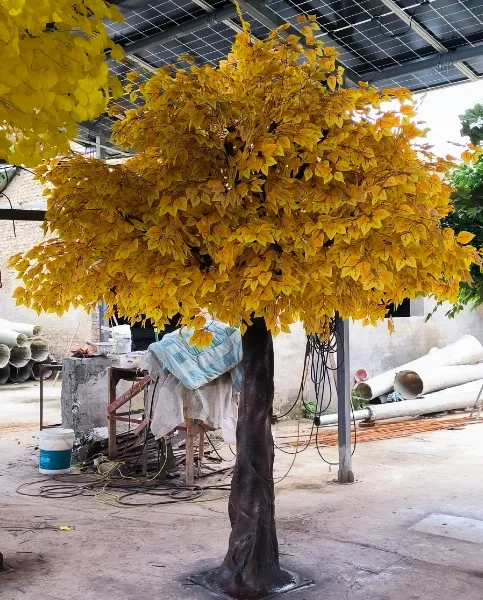 仿真树白桦树桃花树樱花树梨花树仿真植物假花假树假山玻璃钢造景
