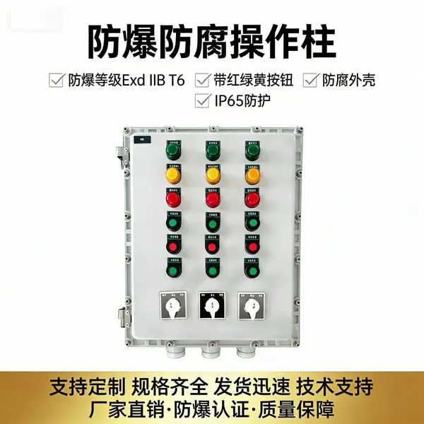 防爆按钮开关盒 启动停止旋转电源控制箱 定制配电箱