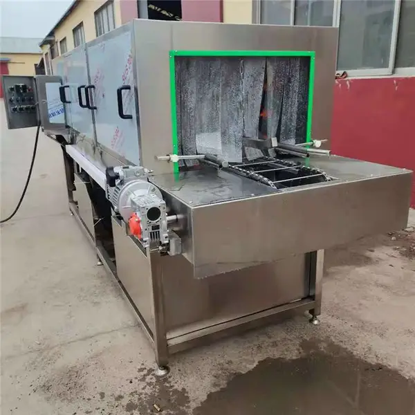 景翔牌 网格塑料筐洗筐机 海鲜周转筐清洗机 糕点模具清洗设备